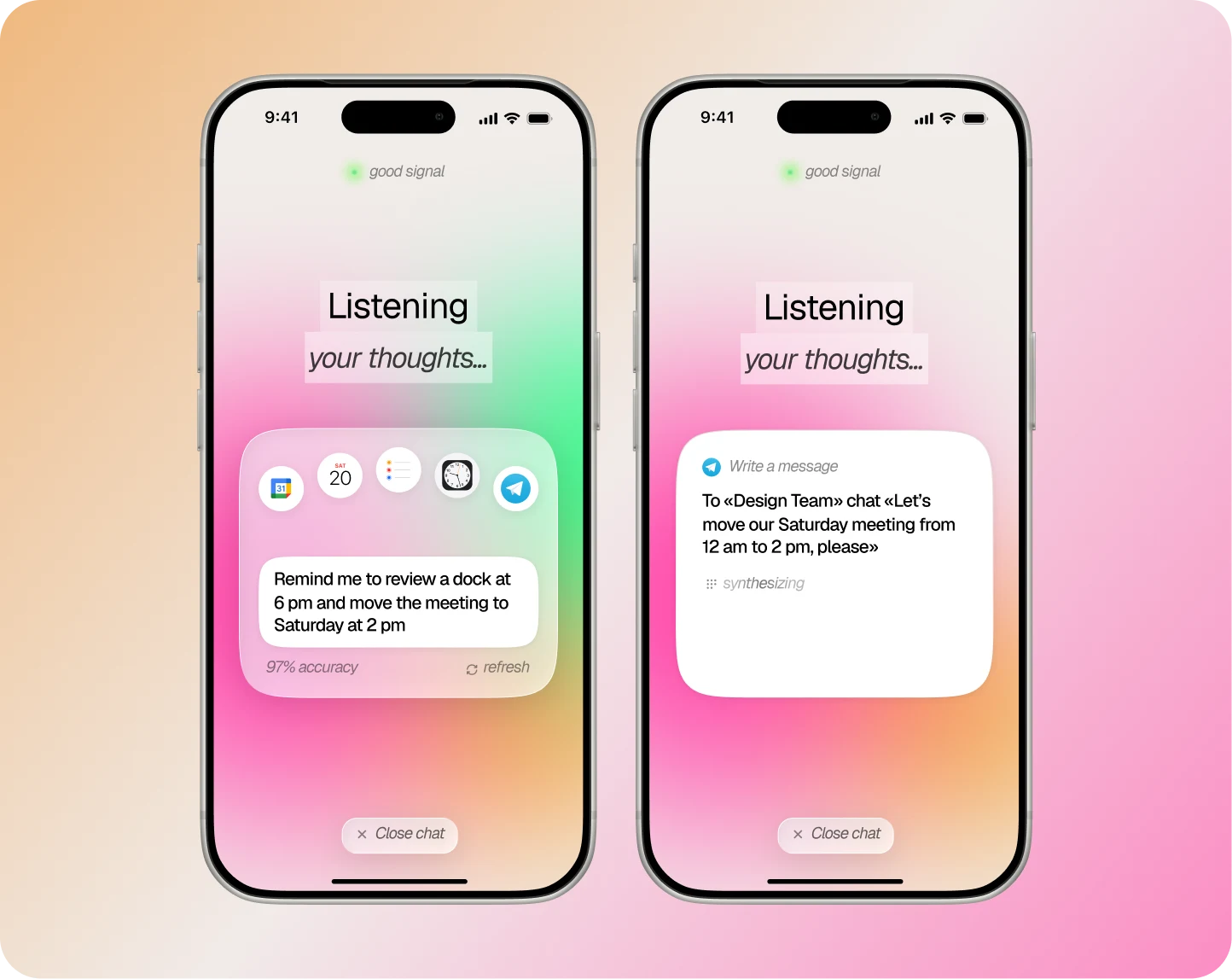 AI listening assistant concept
